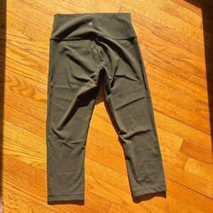 lululemon athletica Olive Cropped Leggings